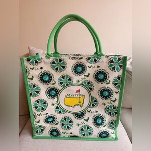 Masters Green & Yellow Patterned Tote